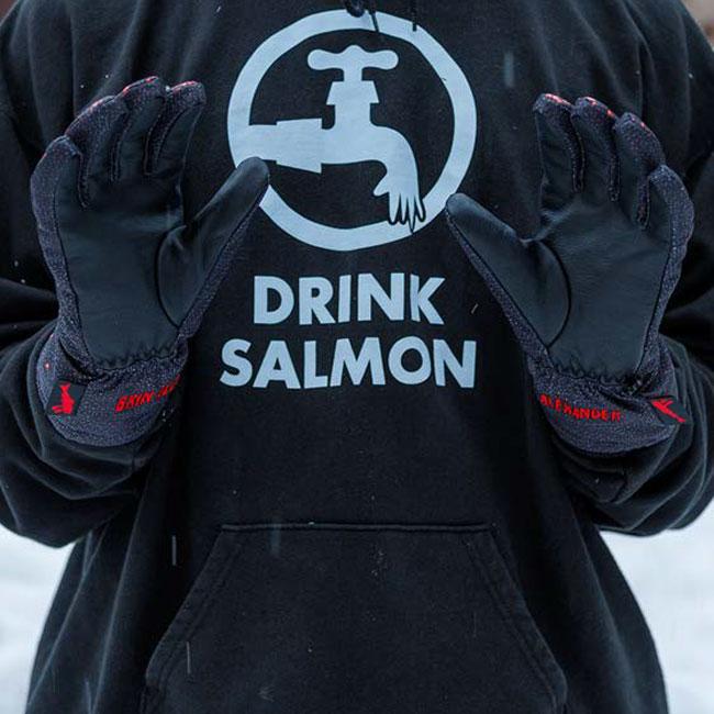 SALMON ARMS新品未使用グローブ サーモンアームズ 5本指グローブ SALMON ARMS GLOVE 24-25