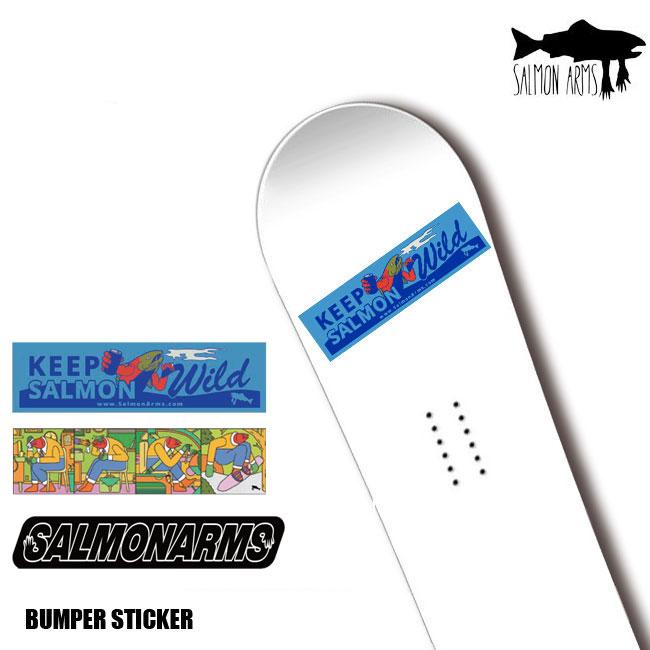 ステッカー SALMON ARMS Bumper STICKER サーモン アームズ シャケ 鮭 スノーボード用グローブ MITT ミット