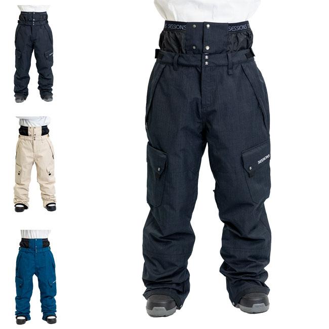 SESSION スノーボードパンツ ダークブルー SESSIONS（セッションズ） パンツ SESSIONS MAJOR CARGO PANT 24-25