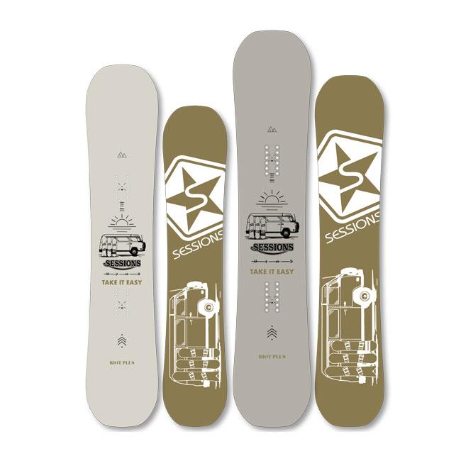 セッションズ スノーボード SESSIONS RIOT PLUS 24-25 ローキャンバー
