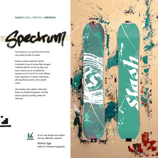 スノーボード SLASH SPECTRUM スペクトラム 23-24 キャンバー ツイン