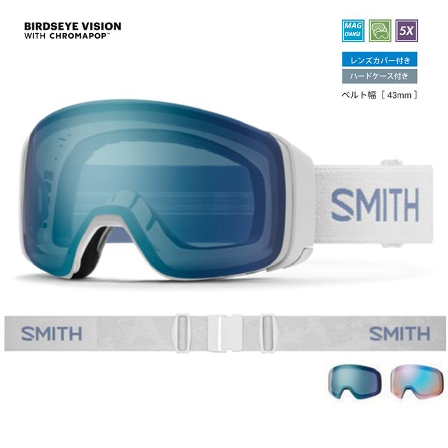美品　SMITH ゴーグル 4D MAG クロマポップ　アジアンフィット SMITH（スミス） ゴーグル 4D MAG MIST CP EVERYDAY BLUE MIRROR 26-27