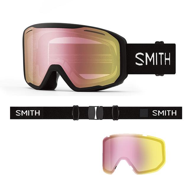 SMITH（スミス） ゴーグル BLAZER BLACK 調光レンズ 25-26 ミディアム