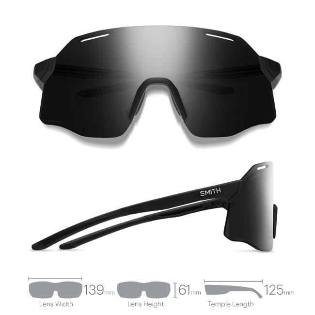 サングラス スミス SMITH PivLock Vert Matte Black / CP Black ASIA FIT ピブロック ヴァート スポーツサングラス ロードレース MTB トレイルランニングの画像