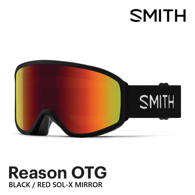 SMITH（スミス） ゴーグル REASON OTG BLACK 26-27 RED SOL-X MIRROR