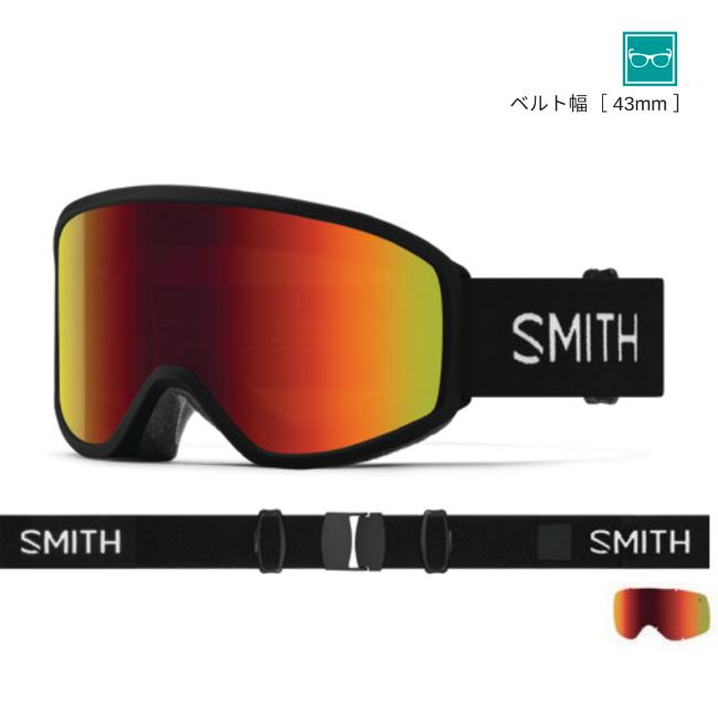 SMITH（スミス） ゴーグル REASON OTG BLACK 26-27 RED SOL-X MIRROR
