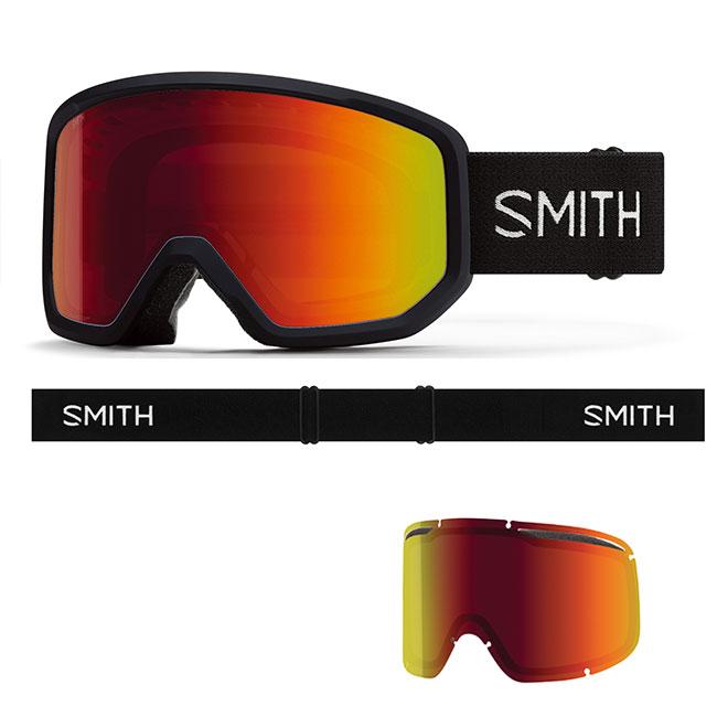 SMITH（スミス） ゴーグル TRANSFER BLACK RED SOL-X MIRROR 25-26