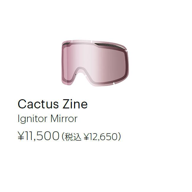 SMITH（スミス） ゴーグル TRANSFER CACTUS ZINE 25-26 JAPAN FIT 曇り