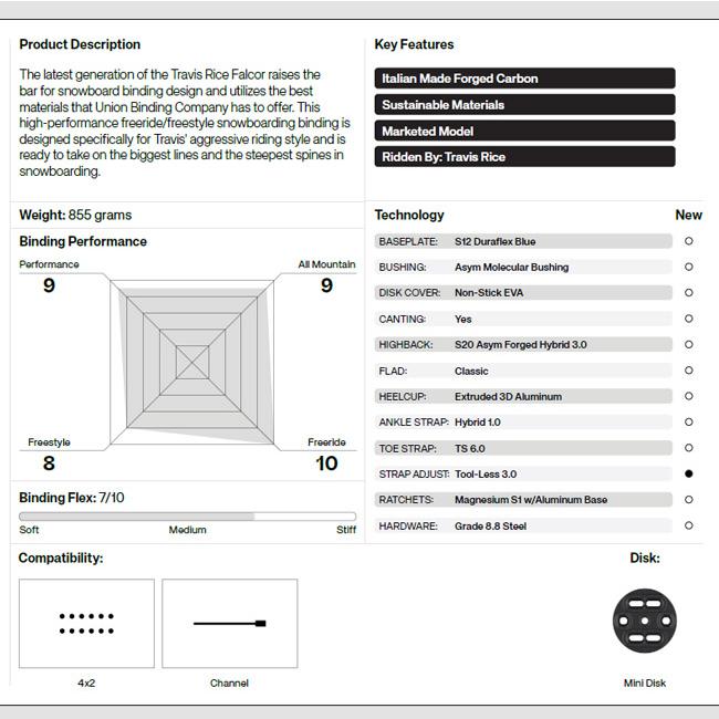 UNION BINDING 25-26 ユニオン ビンディング FALCORファルコア