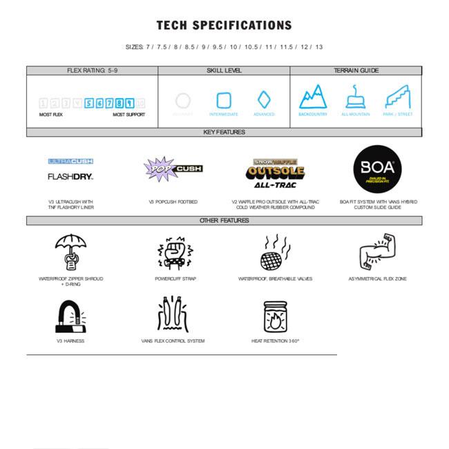 VANS（ヴァンズ） バンズ ブーツ VANS BOOTS INFUSE SNOW SURF boa