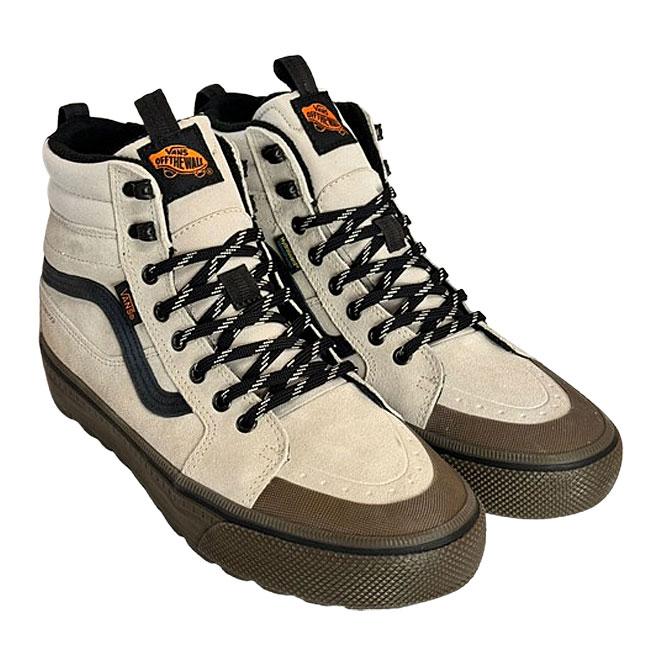 VANS ヴァンズ Mte スケートハイ スニーカー Sk8-Hi Waterproof Insulated OATMEAL/BLACK ( 白 メンズ バンズ 撥水 断熱 VN000DAQZO2 ) VANS（ヴァンズ） バンズ MTE Sk8-Hi OATMEAL/BLACK 防水 スニーカー