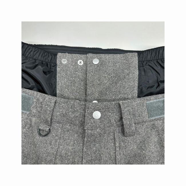 べスプ VESP  TWEED WOOL WIDE JOGGER PANTS VPMP1039 23-24 カーゴパンツ スノーボード ウェアー スノボーウェア メンズ レディース｜golgoda｜05