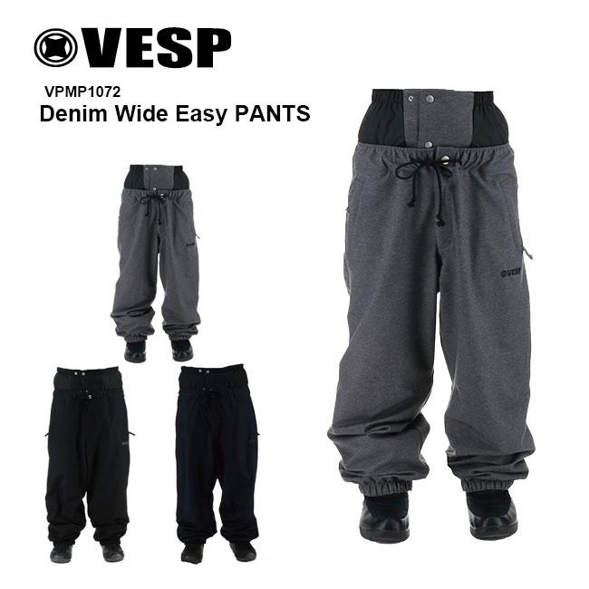 VESP（ベスプ） 予約 スノーボード ウェア パンツ Denim Wide Easy 