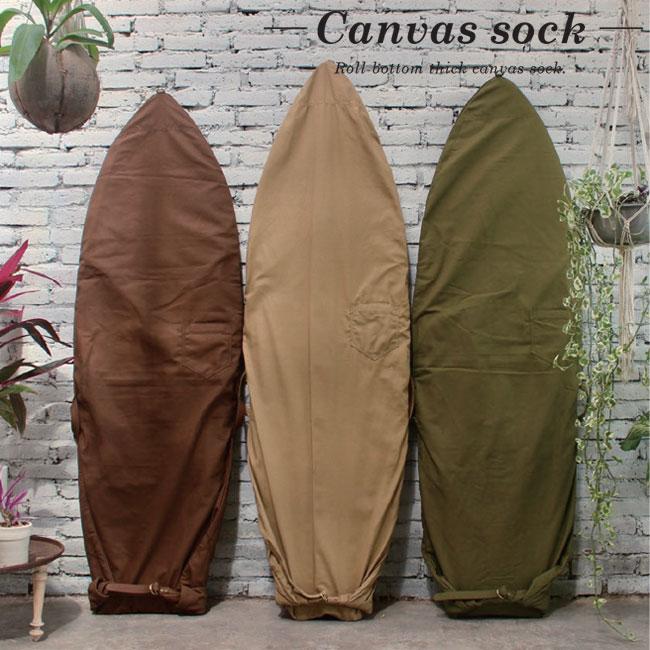 ワサビ　キャンバス　サーフボードケース サーフボードケース DEFORMASI WASABI CANVAS SOCK 7' FUN