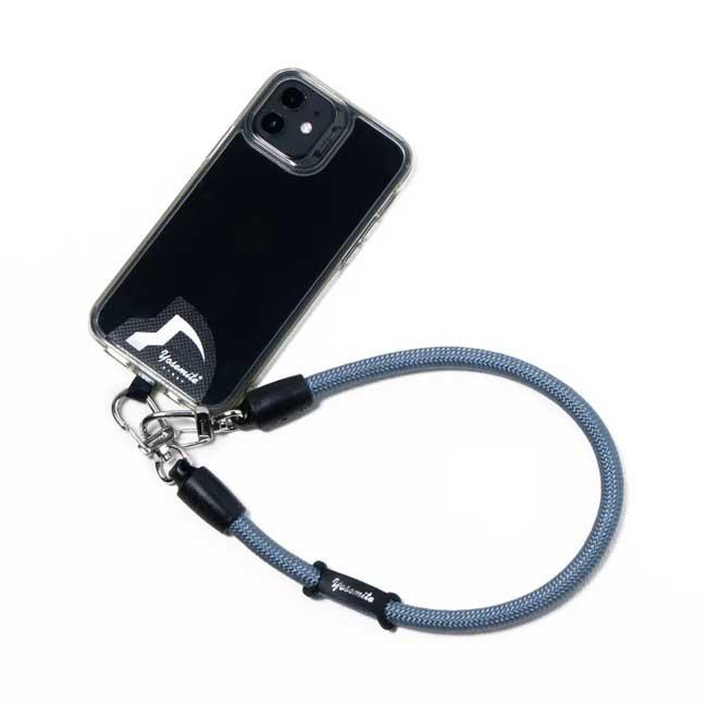 モバイルストラップ YOSEMITE ヨセミテ 2WAY SHORT STRAP SMOKEY