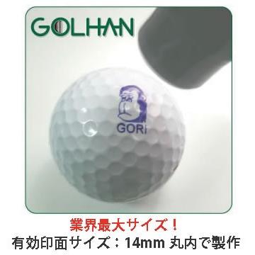ゴルフボールスタンプ　ゴルはん 四文字熟語 規格品 29_38  補充インク付 日常はマーキングスタンプとしてご利用できます | ゴルはん | 03