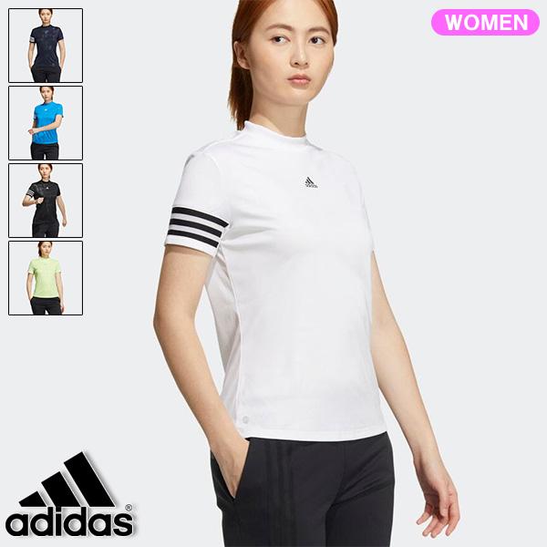 adidas アディダス ゴルフ エンボスプリントS/Sモックネック