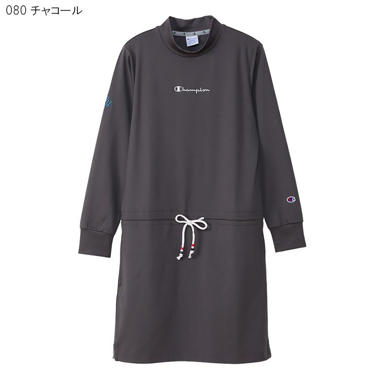 Champion（チャンピオン） ゴルフ モックネック 長袖 ワンピースドレス
