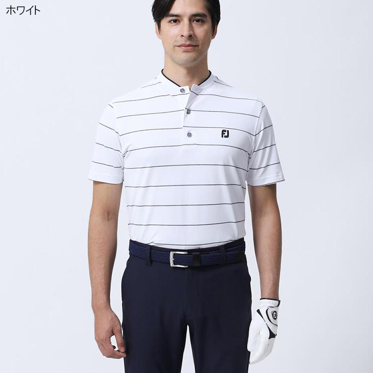 FootJoy フットジョイ メンズ チョークストライプ半袖ブレード