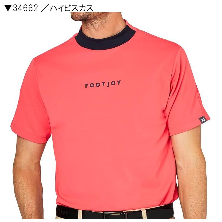 FootJoy（フットジョイ） メンズ バイカラー半袖モックネックシャツ FJ