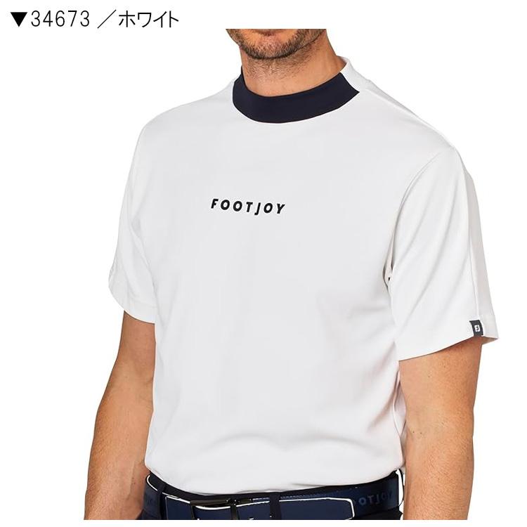 FootJoy（フットジョイ） メンズ バイカラー半袖モックネックシャツ FJ