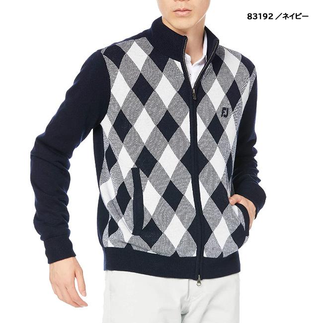 フットジョイ メンズ 防風フルジップアーガイルセーター Fj F19 O08 Golkin Paypayモール店 通販 Paypayモール