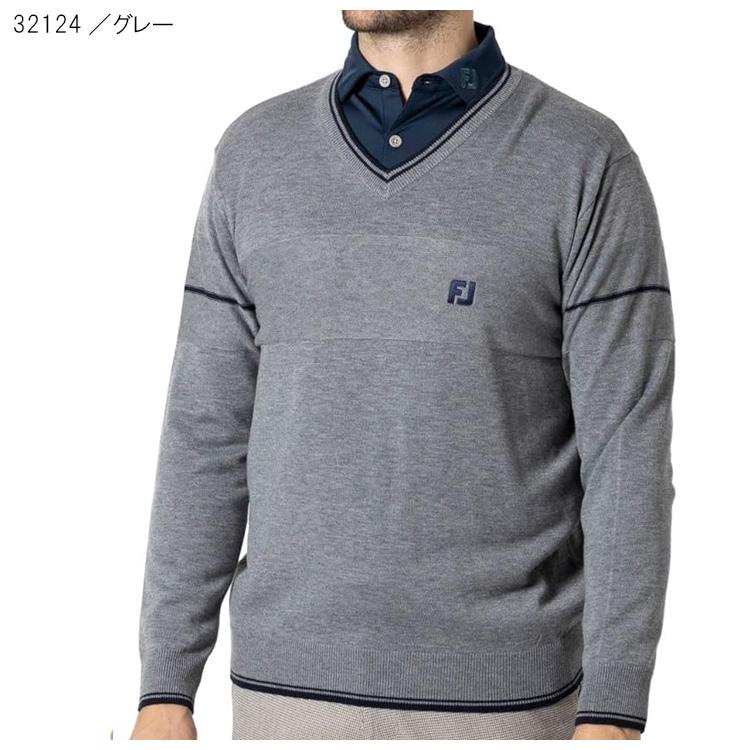 FootJoy（フットジョイ） メンズ スリーブライン 長袖Vネックセーター