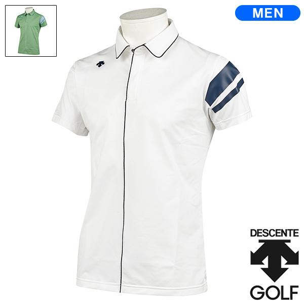 独特な店 デサントゴルフ DGMSJA00 2021年モデル クーリストD-TECパイピング切り替えシャツ メンズ シャツ
