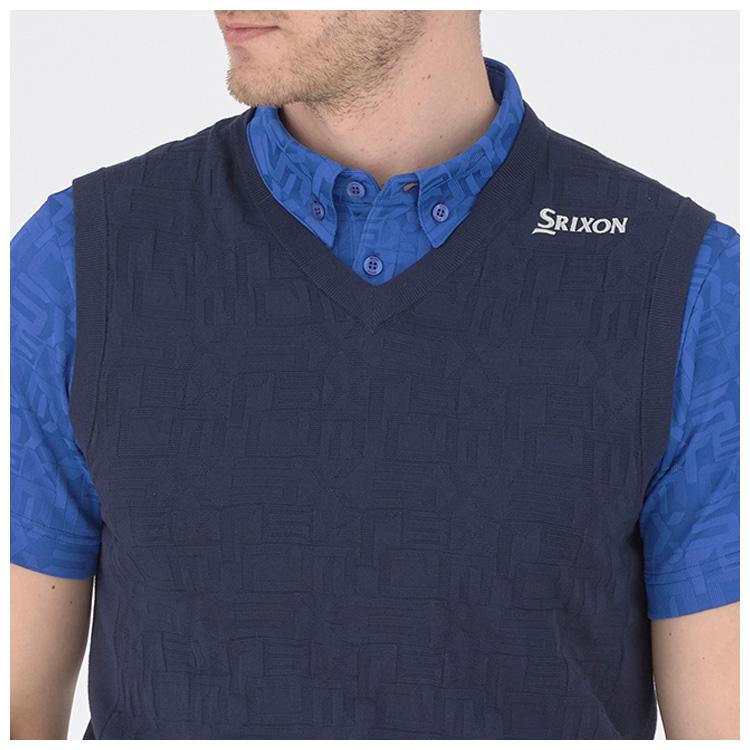 SRIXON スリクソンバイデサント メンズ Vネックニットベスト