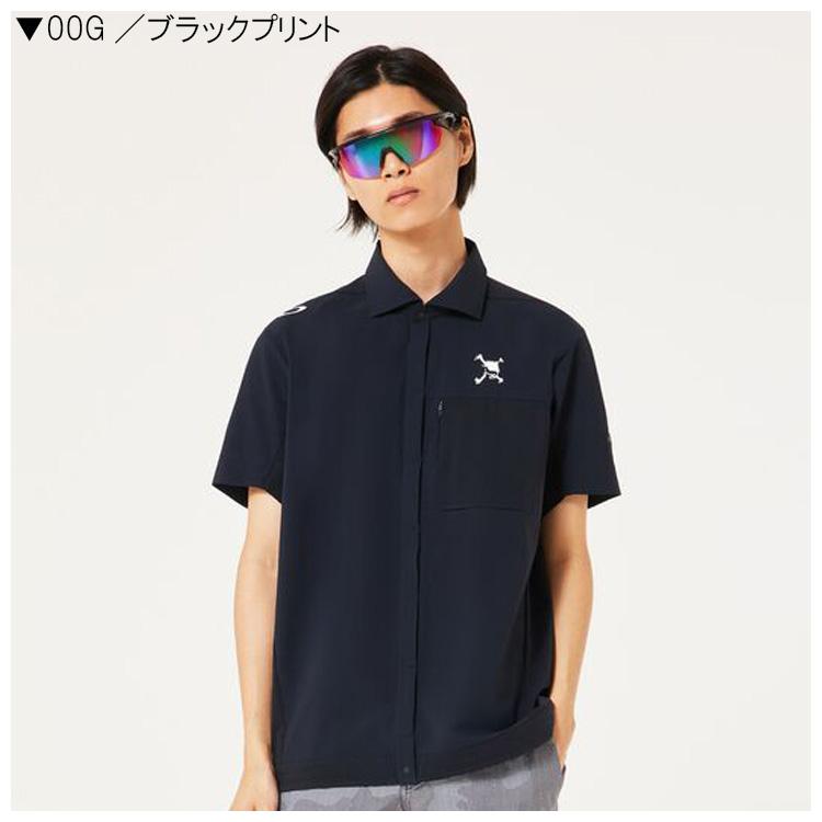 OAKLEY（オークリー） 半袖シャツ スカル エアレート ハイブリッド