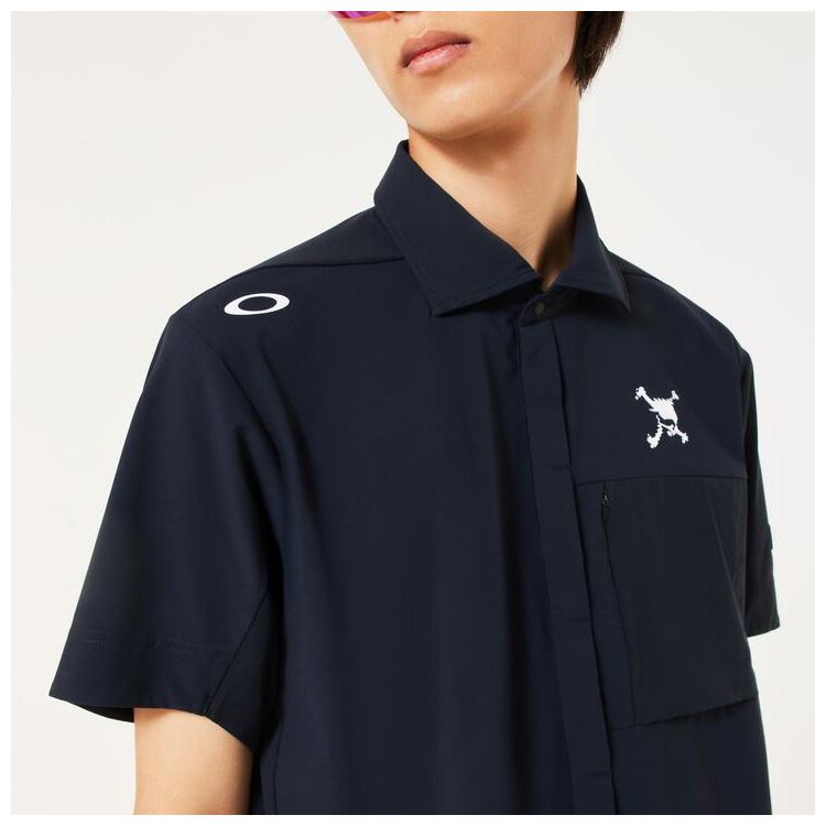 OAKLEY（オークリー） 半袖シャツ スカル エアレート ハイブリッド