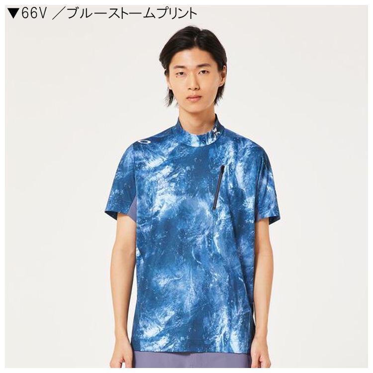 オークリー 半袖ハイネックシャツ スカル ボールド オンブルモック FOA407600 OAKLEY（オークリー） 半袖ハイネックシャツ スカル ボールド オンブル