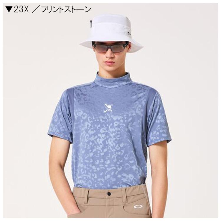 OAKLEY（オークリー） 半袖ハイネックシャツ スカル スポッテド ジャ