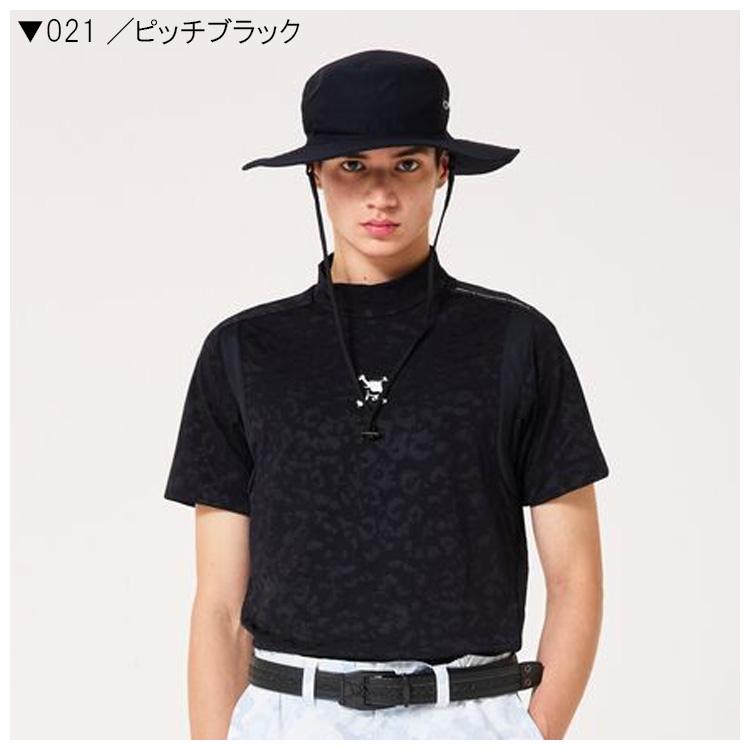 OAKLEY（オークリー） 半袖ハイネックシャツ スカル スポッテド ジャ