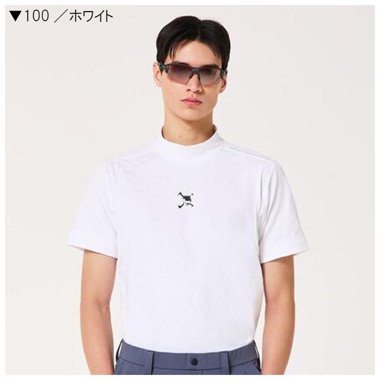 OAKLEY（オークリー） 半袖ハイネックシャツ スカル スポッテド ジャ
