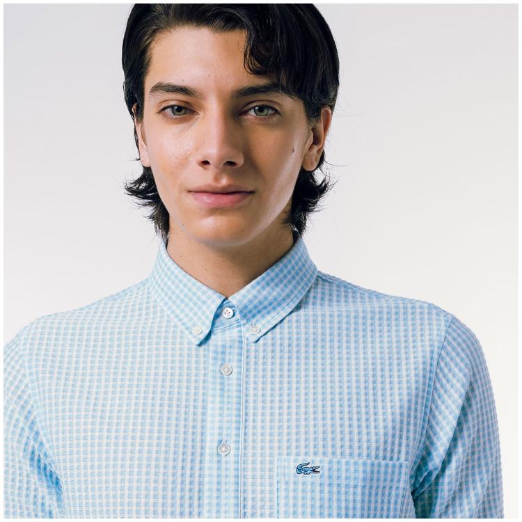LACOSTE（ラコステ） メンズ クールマックスブレンドジャガード半袖