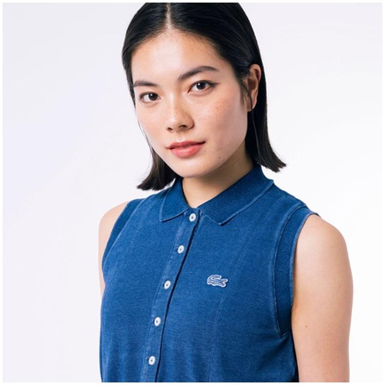 LACOSTE（ラコステ） レディース インディゴノースリーブポロドレス