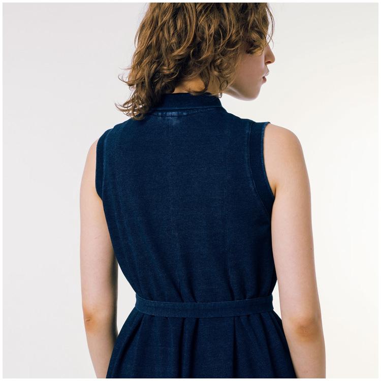 LACOSTE（ラコステ） レディース インディゴノースリーブポロドレス