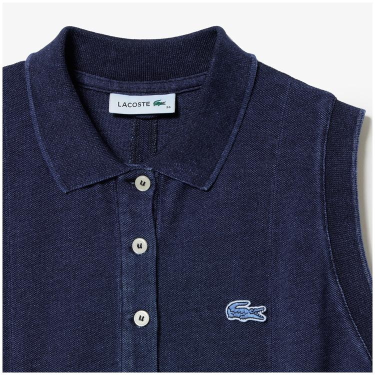 LACOSTE（ラコステ） レディース インディゴノースリーブポロドレス