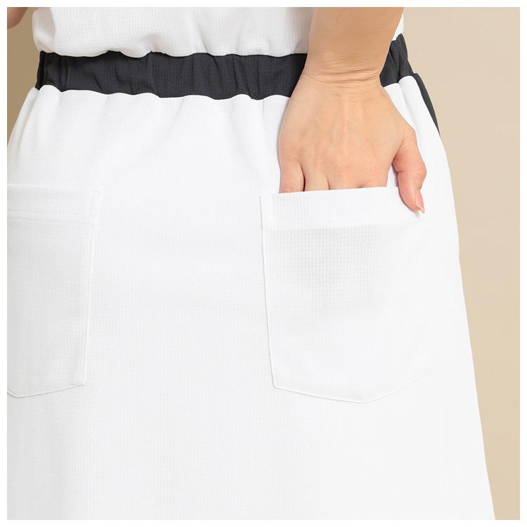 Callaway　キャロウェイ　半袖ワンピース　Joe　白　チェック柄　ベルト紐 Callaway キャロウェイ 半袖ワンピース Joe 白 チェック柄 ベルト紐