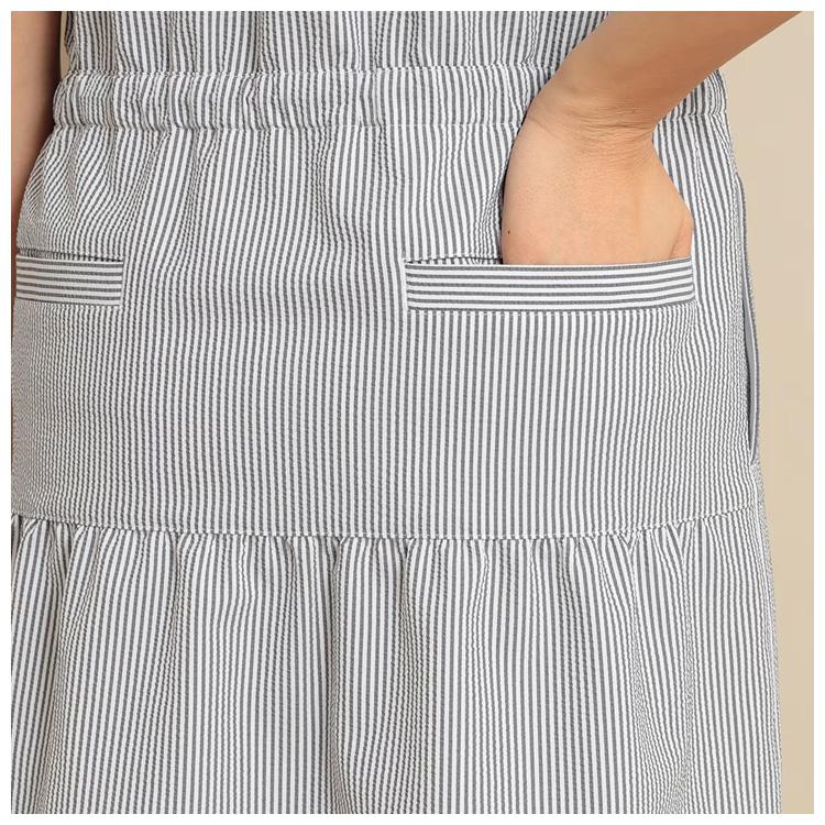 ストライプ 半袖シャツワンピース　キャロウェイ Callaway キャロウェイ ゴルフ レディース 半袖シャツワンピース