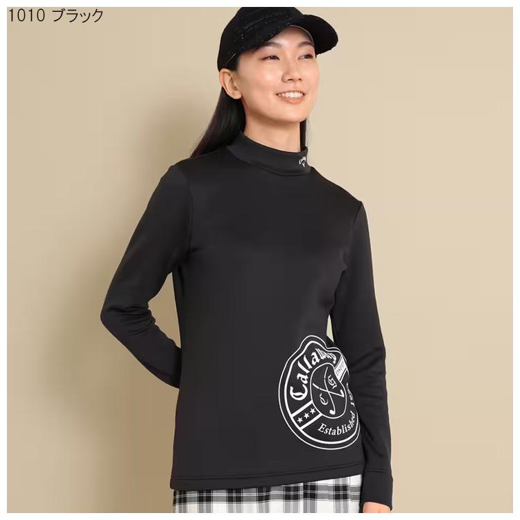 Callaway Golf - Callawayキャロウェイレディース裏毛クルースエット&長袖シャツセット Callaway キャロウェイ ゴルフ レディース 裏起毛 長袖モック