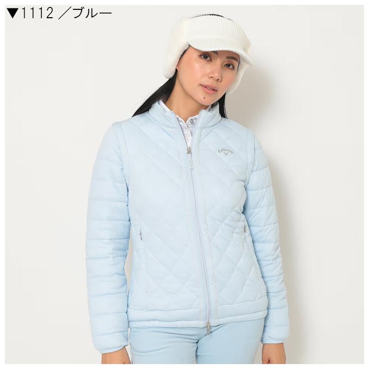 キャロウェイ⭐︎スターストレッチ袖取り外し　中綿ブルゾンL Callaway（キャロウェイ） ゴルフ レディース スターストレッチ袖