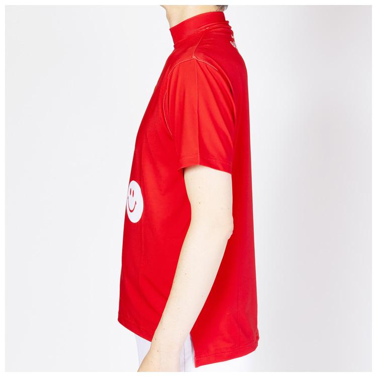 BRIEFING モックネック Tシャツ L 2枚セット 半袖 長袖 赤 ゴルフ ブルーティーゴルフ メンズ ブルーティーロゴ 半袖モックネックシャツ