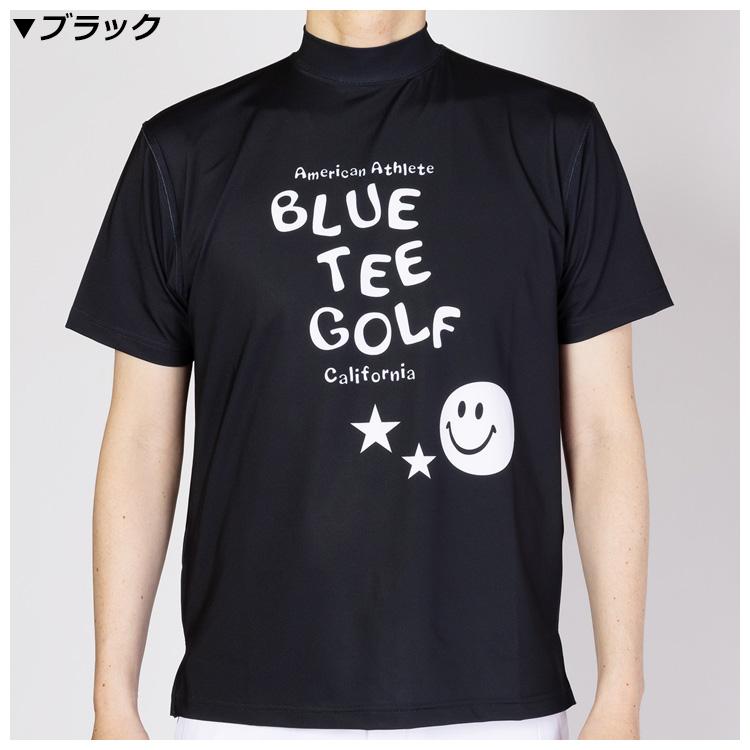 ブルーティーゴルフ メンズ ブルーティーロゴ 半袖モックネックシャツ