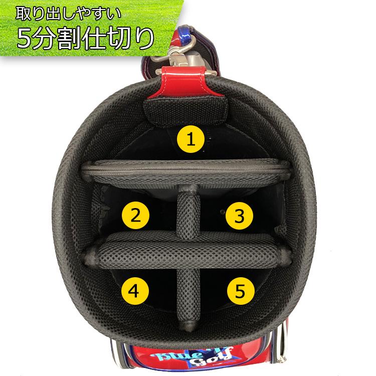 BLUE TEE GOLF ブルーティーゴルフ エナメル キャディバッグ CB BLUE TEE GOLF ブルーティーゴルフ エナメル キャディバッグ CB
