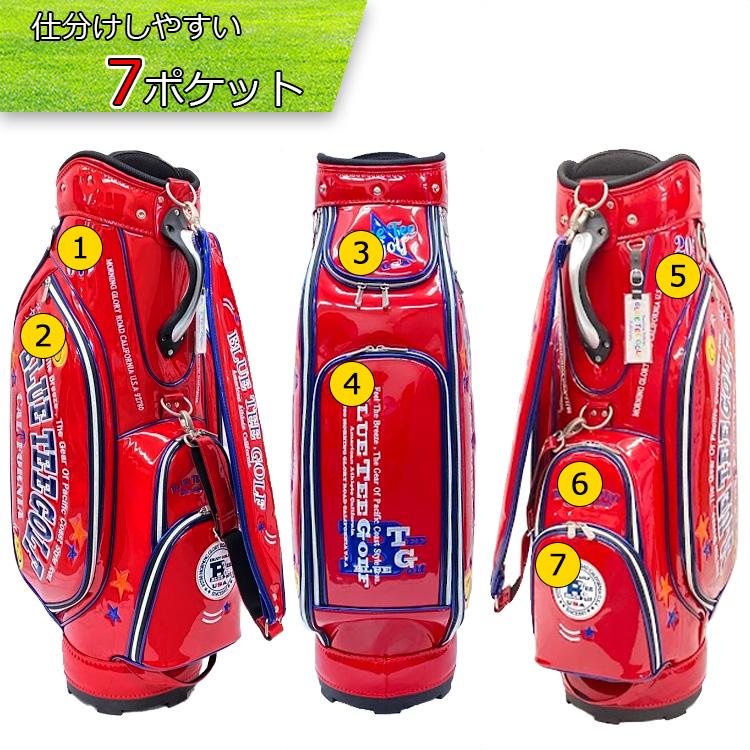 BLUE TEE GOLF ブルーティーゴルフ エナメル キャディバッグ CB BLUE TEE GOLF ブルーティーゴルフ エナメル キャディバッグ CB