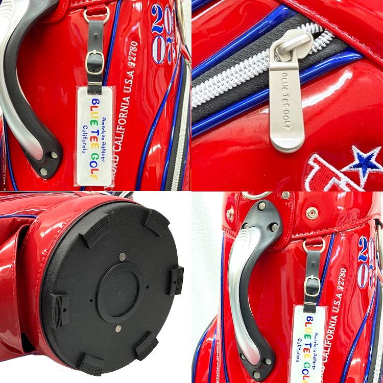 BLUE TEE GOLF ブルーティーゴルフ エナメル キャディバッグ CB BLUE TEE GOLF ブルーティーゴルフ エナメル キャディバッグ CB