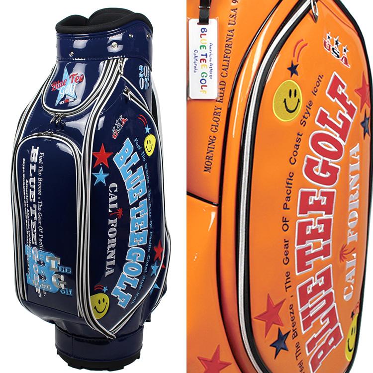 BLUE TEE GOLF ブルーティーゴルフ エナメル キャディバッグ CB BLUE TEE GOLF ブルーティーゴルフ エナメル キャディバッグ CB