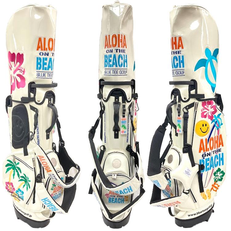 ブルーティーゴルフ ALOHA ON THE BEACH スタンドキャディバッグ BLUE 